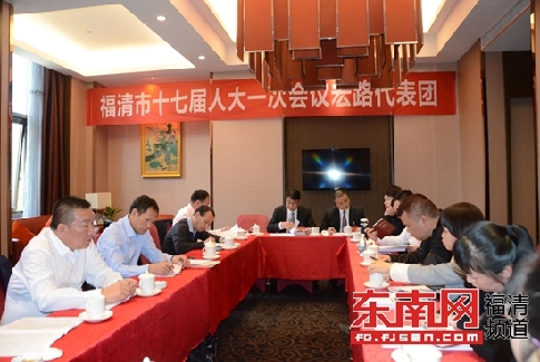 福清人大代表、政協委員分組審議政府工作報告
