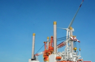 福清興化灣海上風電樣機試驗場試運行