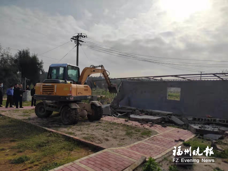 福清高山鎮拆除兩宗違建