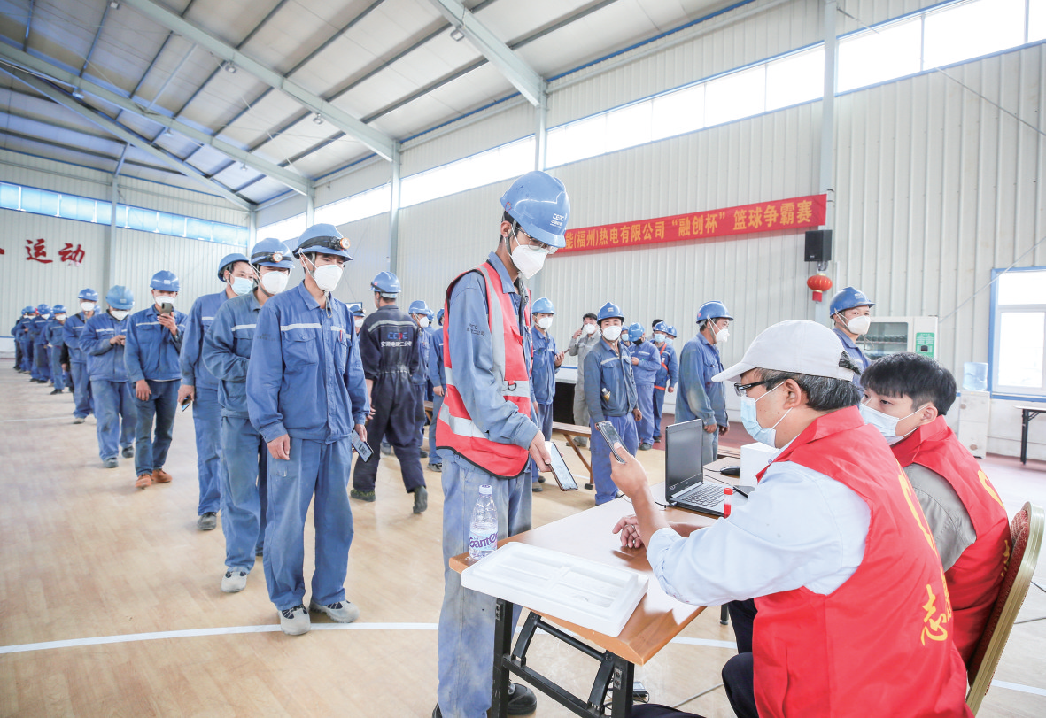江陰國(guó)電有序展開核酸檢測(cè)