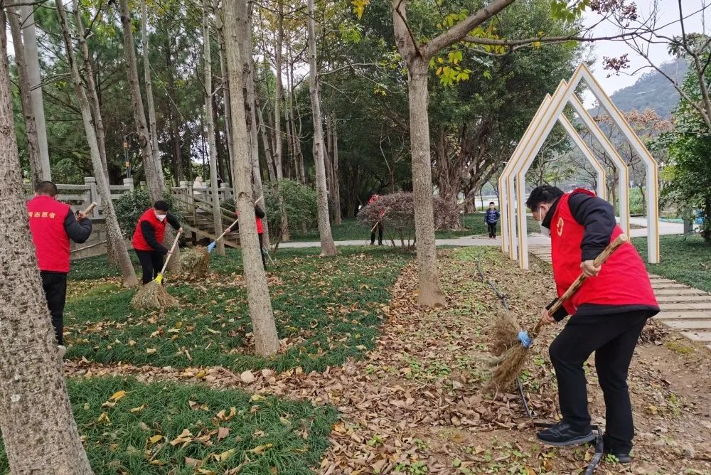 市園林管理處開展城區公園大清潔行動