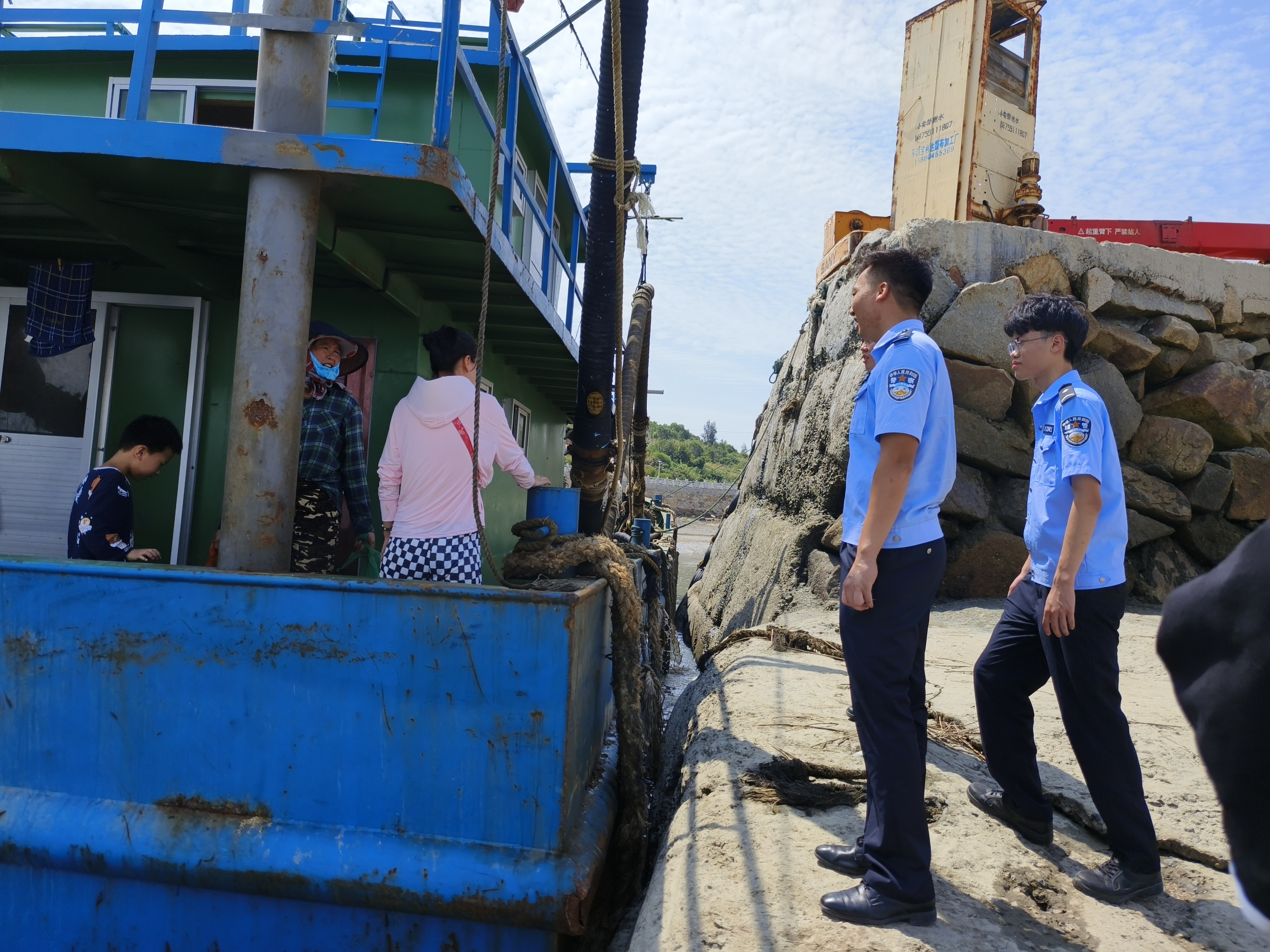 福清市公安局東營海防派出所嚴防“回船”現象發生