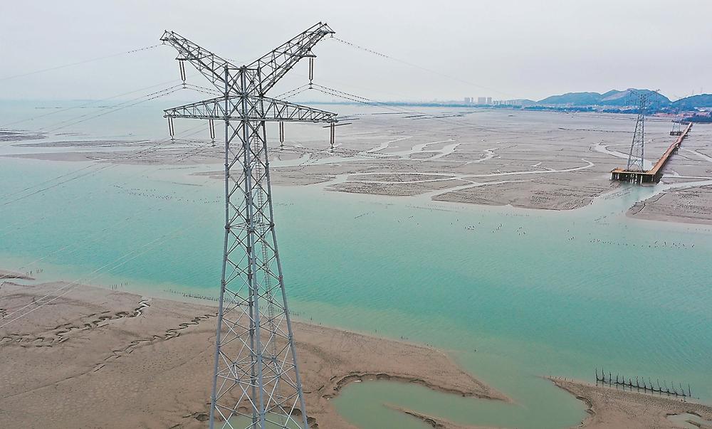 國內跨海距離最長的架空線路工程投產送電
