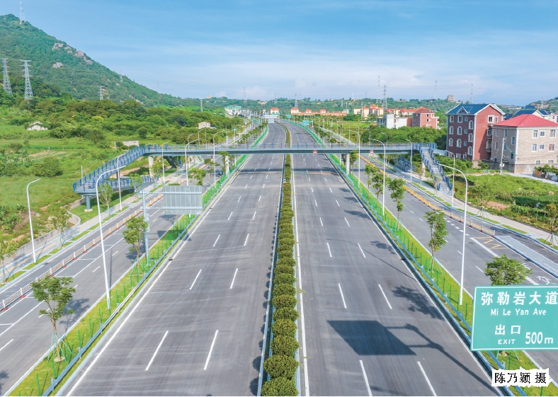 清繁大道東延伸線(長(zhǎng)福高速—元海六路)道路工程順利完工