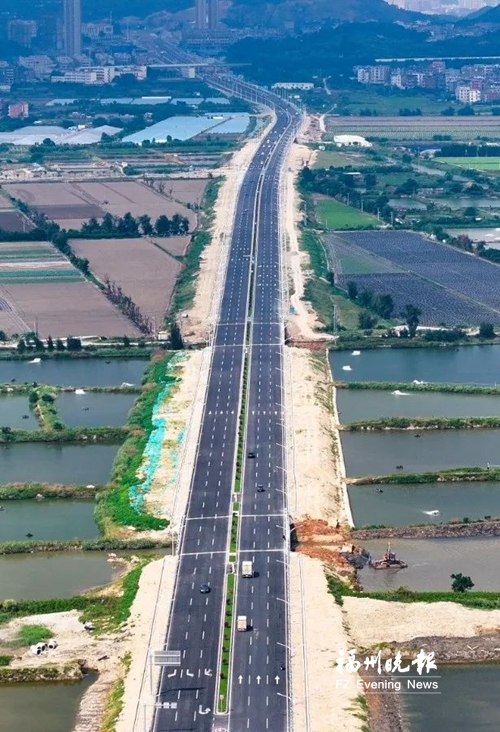 福清龍江南路東延伸線通車 系“兩國雙園”重要對外通道
